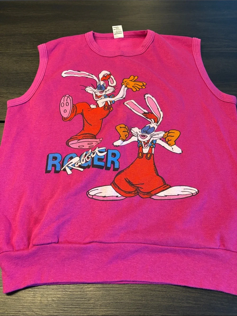 Vintage 1980’s Roger Rabbit sweater vest. Made in the USA